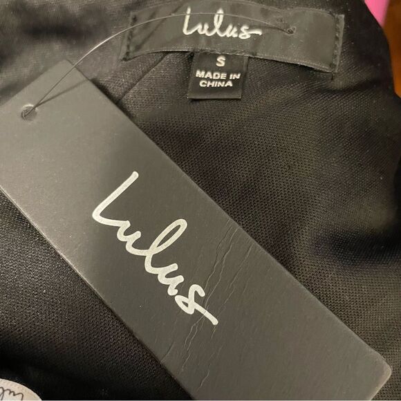 LULUS Acting Wild Sequin Animal Print One-shoulder Mini Dress in Black Size S - Picture 8 of 13